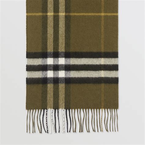 olive burberry scarf